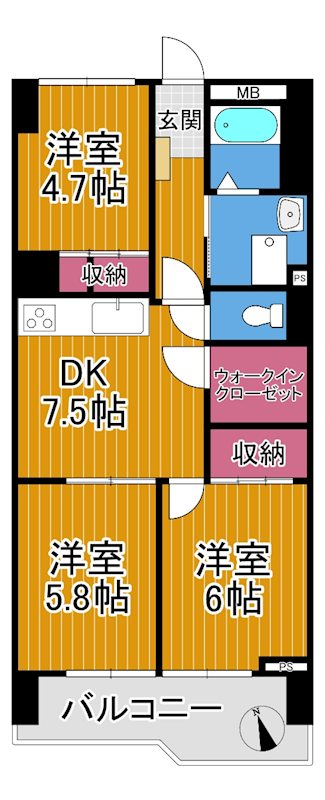 綱島クインスハイム 間取り