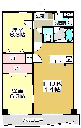 ニューガイア上石田 間取り