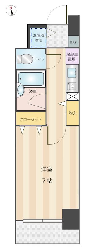 ニューガイアリルーム東葛西No.76 間取り