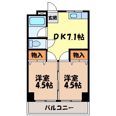 向陽ビル 間取り図