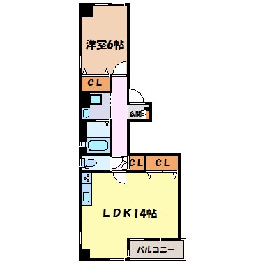 フラット松栄 間取り図