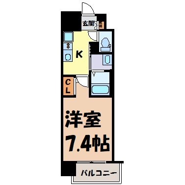 リバーコート砂田橋Ⅰ 間取り図