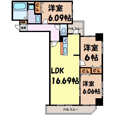 ＫＤＸ泉レジデンス 間取り図