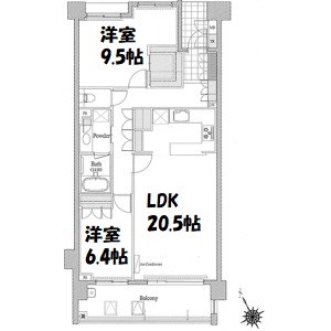 プライムメゾン富士見台 間取り図