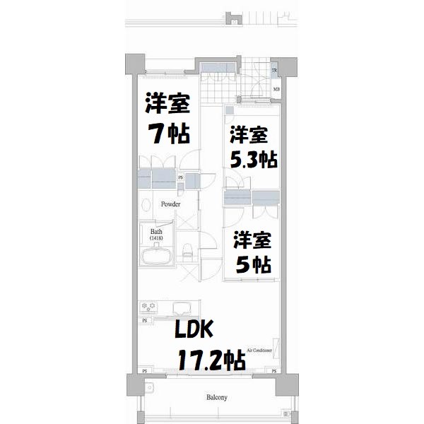 プライムメゾン富士見台 間取り図