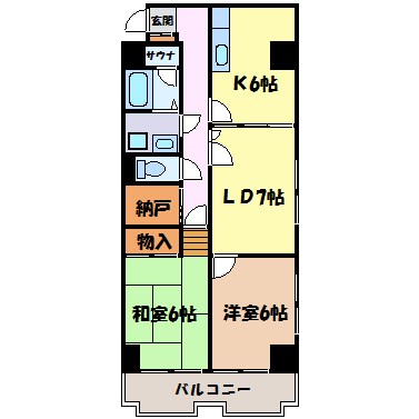 第11オーシャンビル 間取り図