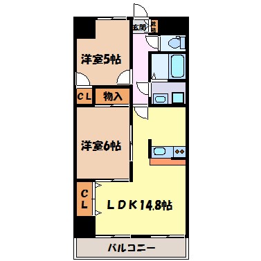 ランバー原田 間取り図