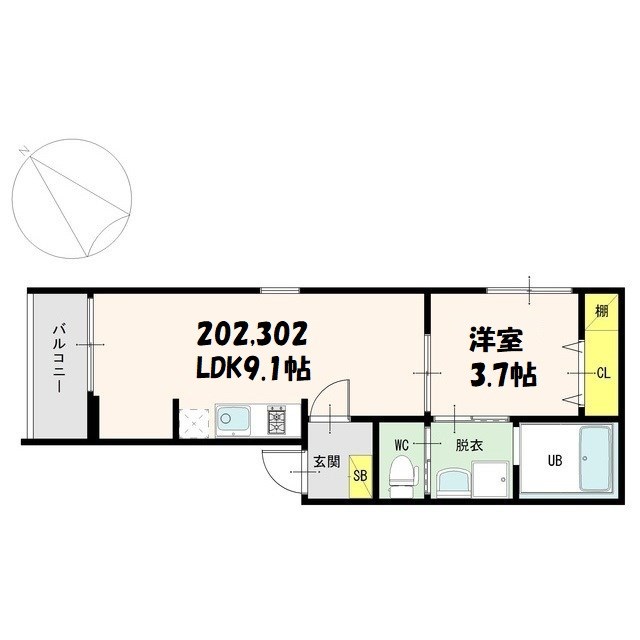 コンパートハウス大曽根 間取り図