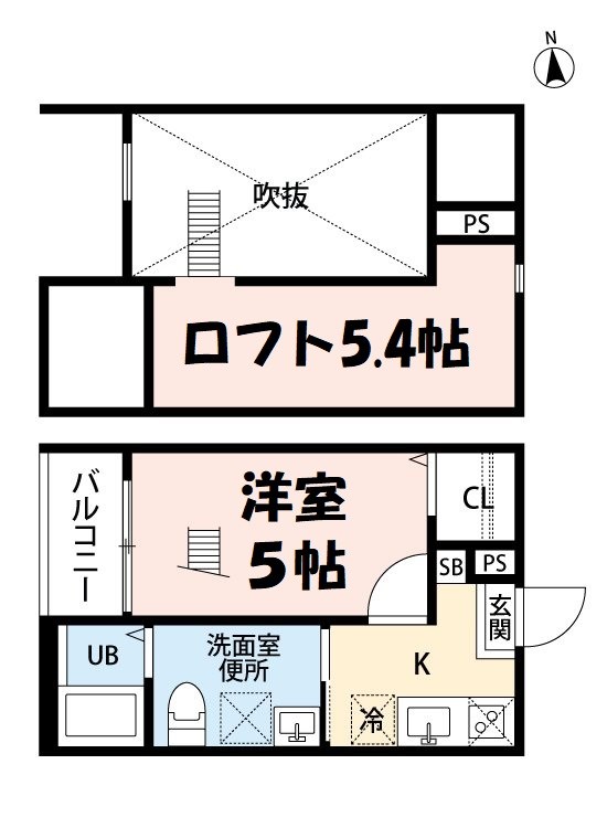 クレア露橋 間取り図