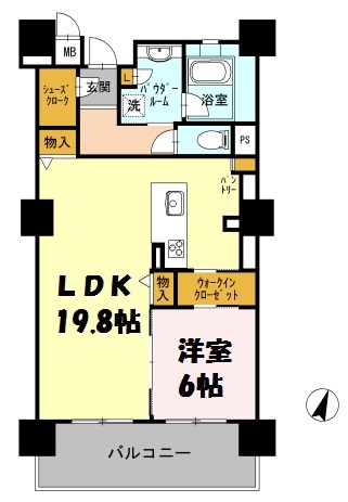 ロイヤルパークスERささしま 間取り図