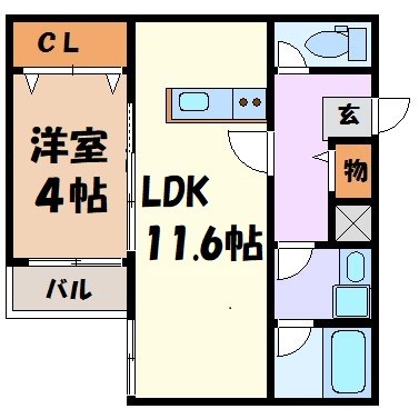 クラージュ吹上 間取り図