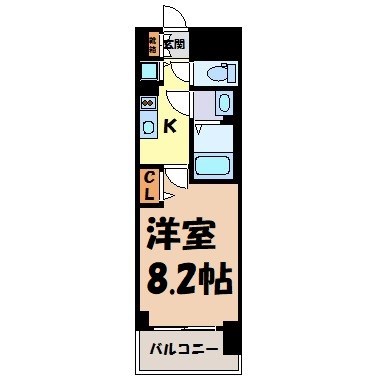 プレサンスジェネ千種内山Ⅱ 間取り