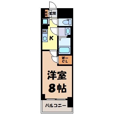 プレサンスジェネ千種内山Ⅱ 間取り