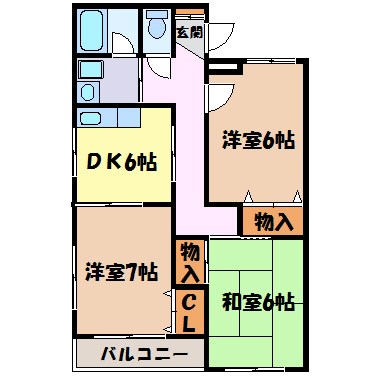 ＰＩＡＡ　ＹＯＳＨＩＮＯ 間取り図