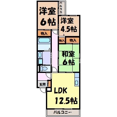 プリオール牧野 間取り図