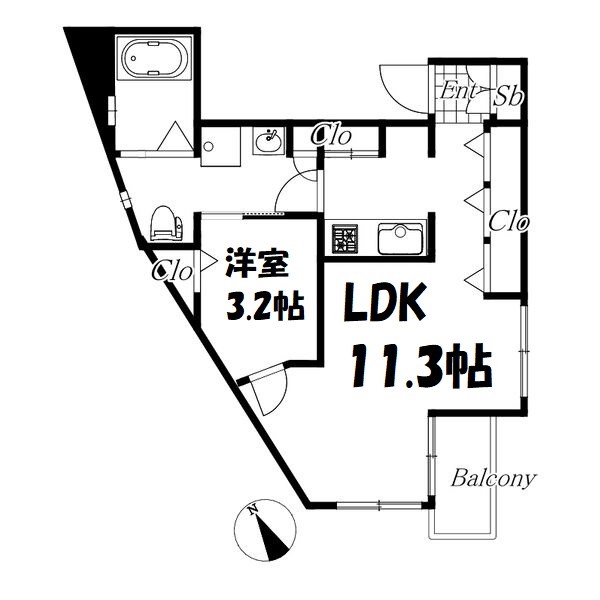 Ｇｒｅｅｎ　Ａｖｅｎｕｅ 間取り図
