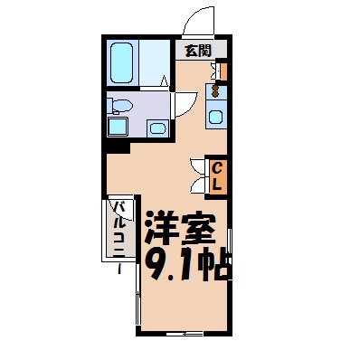 Casa Avenue TSURUMAI 間取り図