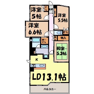 リエトコート丸の内 間取り図