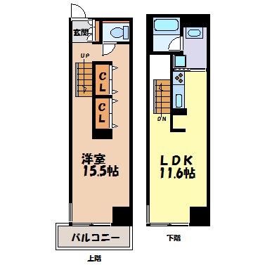 レジディア東桜Ⅱ 間取り図