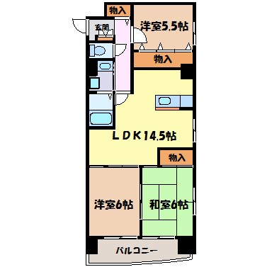 ル・ヴァン橘 間取り