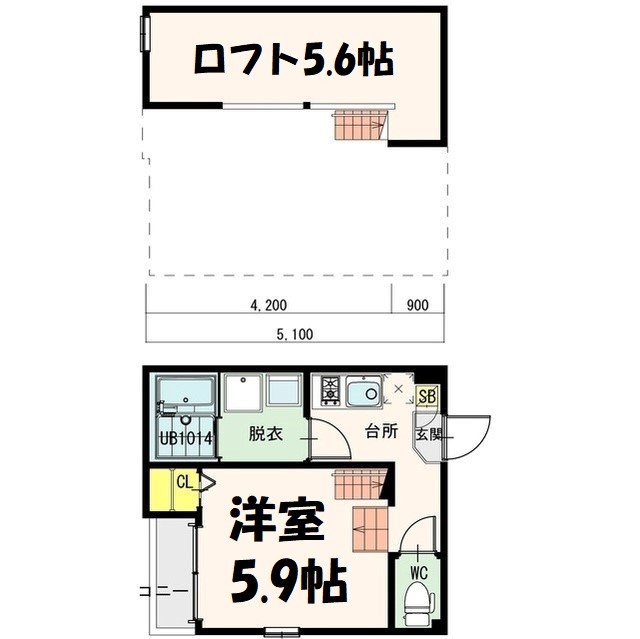 アーバンテラス浮島町 間取り図