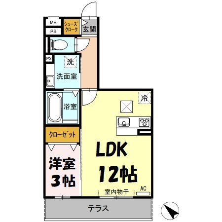 グランドール千種 間取り図