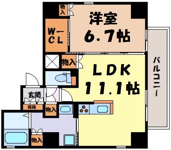 フローラル泉Ⅱ 間取り図