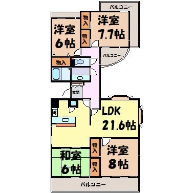 パルナス岳見町 間取り図