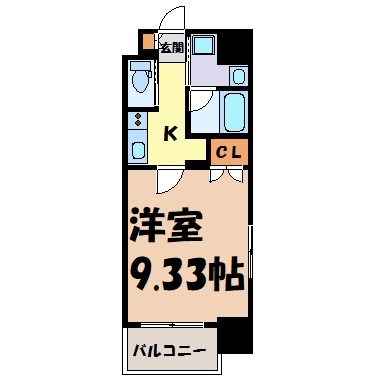 プランベイム大須駅前 間取り図