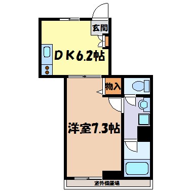 コーポリベルテ池下 間取り図
