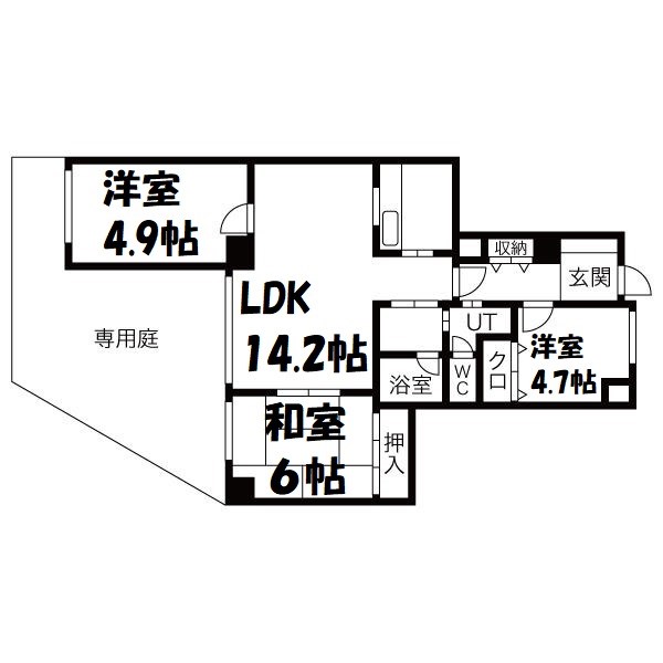 シャトレ御棚 間取り図