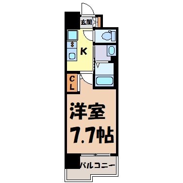 リバーコート砂田橋Ⅰ 間取り