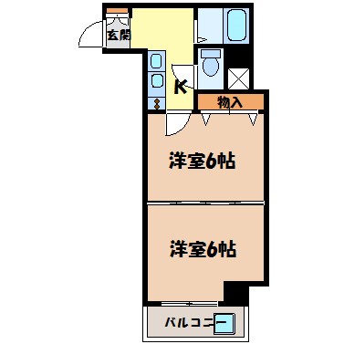 桜マンションⅡ 間取り図