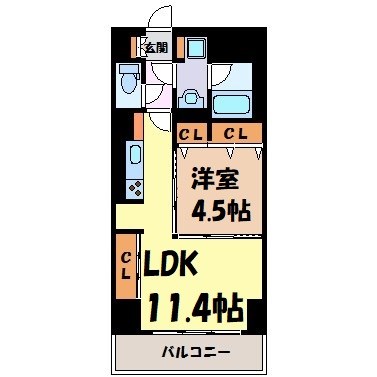 プレミアムコート新栄 間取り図