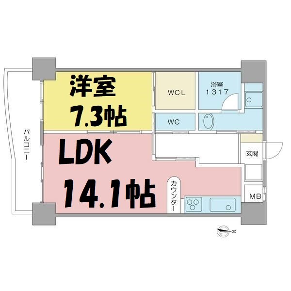 GRAND BLUE 間取り図