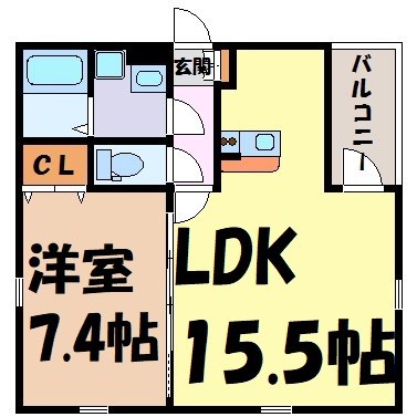 グランレーヴ大曽根Ⅱ 間取り図