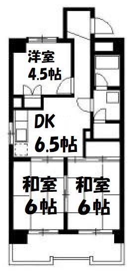 レスカール千代田 間取り図
