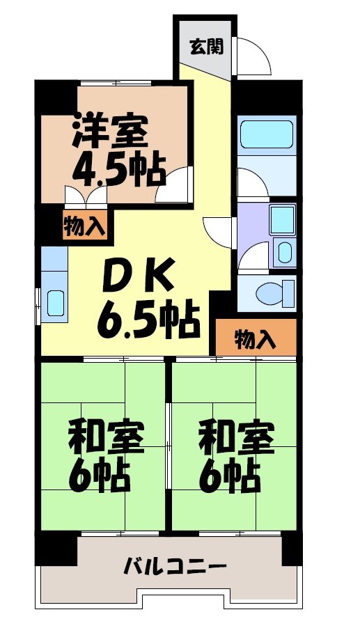 レスカール千代田 間取り図