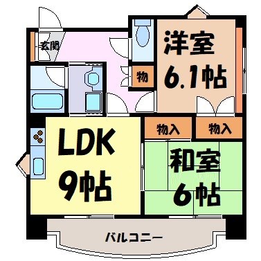 レインボー尾頭橋Ⅱ 間取り図