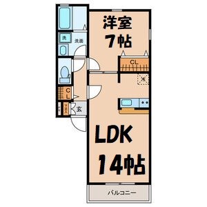 ソレイユ 間取り図