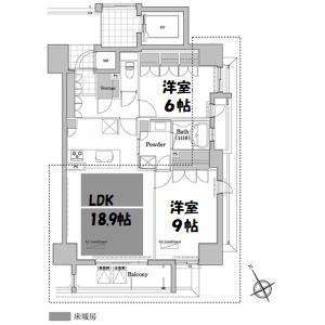 プライムメゾン高見 間取り図