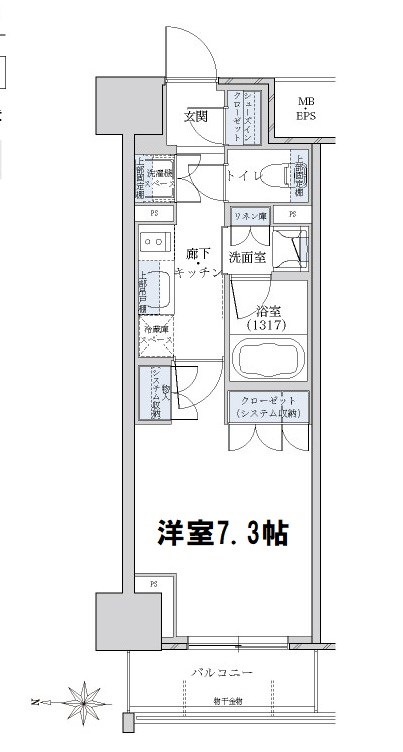 パークアクシス名駅南グランデ 間取り図