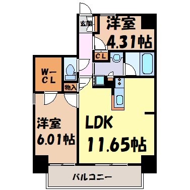Kamiya Bldg東桜 間取り図