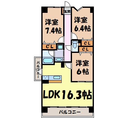 プロシード新瑞橋 間取り図