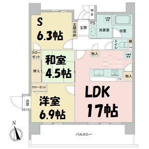 スクエア名古屋港 間取り図