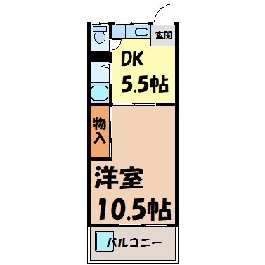 川島第二ビル 間取り図
