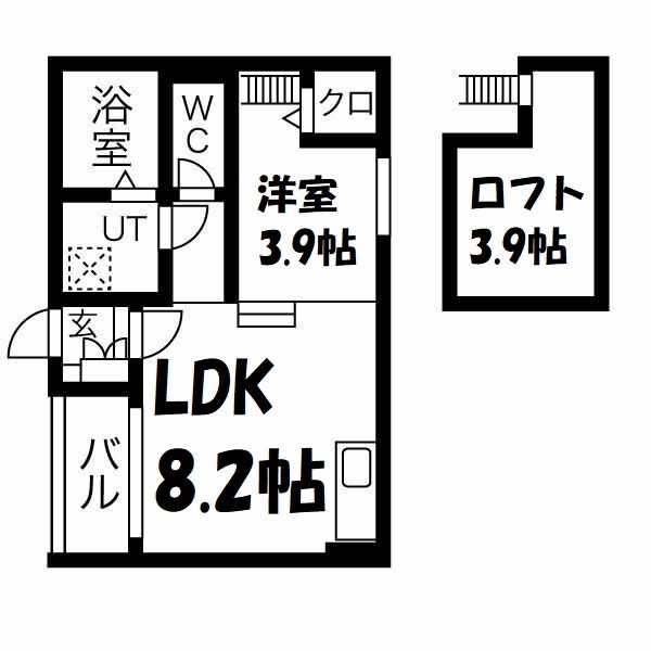 モメンタム志賀本通 間取り図