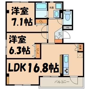 ヴィラアイリス 間取り図