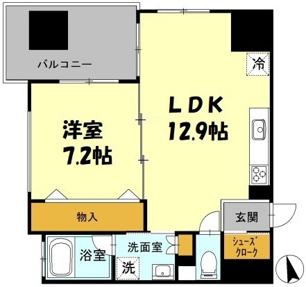 カスタリア伏見 間取り図