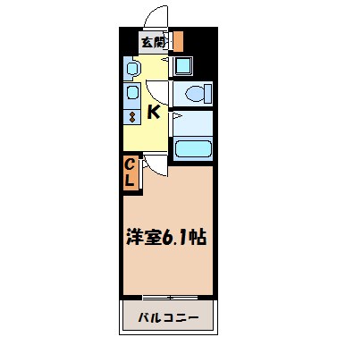 プレサンスＳＡＫＡＥ白川公園Ⅱ 間取り図